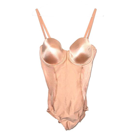 SPANX Strapless Cupped BodySuit - Champagne Beige L - Picture 4 of 6